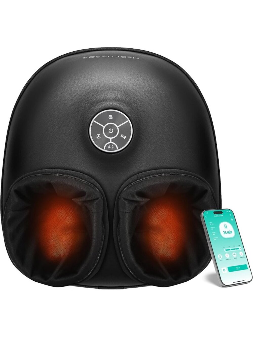 Upgraded Shiatsu Foot Massager with Heat & Air Compression - Smart APP Control